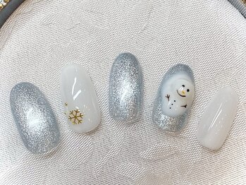 ビューティー マイラ(beauty MyRA)/雪だるまネイル