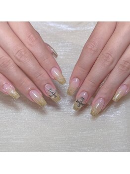 スリー リア ネイル 心斎橋(3-Leah Nail)/ラメグラデーション