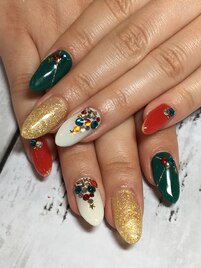 クリスマスネイル