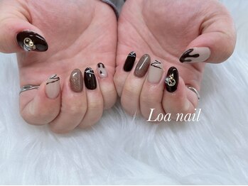 バレンタインネイル