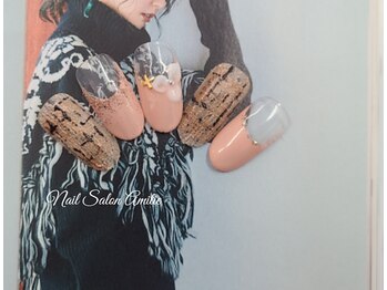 ネイルサロン アミティエ(Nail Salon Amitie)/Flower autumn nail*-。