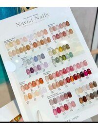 店内のカラーチャート