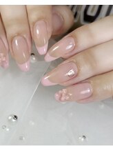 リィ ネイル(rii nail)/フレンチ×リボン♪