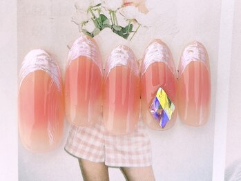 ネイルサロンフォーユー(for u)/チークオーロラフレンチ　¥8980