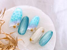 ネイルサロンフォーユー(for u)/ドロップ波ネイル¥7980
