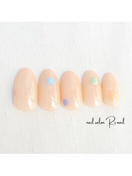 ネイル サロン アールズ ネイル(R's nail)/ドットネイル￥6500