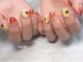 シュクル(Sucre)の写真/シンプル～トレンドまで何でもお任せ♪季節に合わせたデザインも◎ハイセンスな手描きアートで爪先を彩る♪