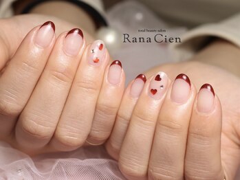 ボルドーでフレンチネイル
