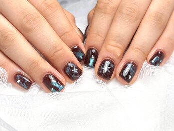 パダアット ヴァラネイル 天神南店(PADA at VALLANAIL)/夜空ネイル/ニュアンス/秋冬