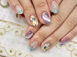 立和名/紫陽花カラーネイル