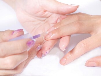 ゴッダスネイル(GODDESS NAIL)の写真/〔ウォーターケアコース〕ファイリング+ウォーターケア+ベース/トップコート+トリートメントオイル