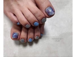 夏ネイル/ブルーネイル