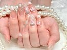 チェックネイル、フレンチ
