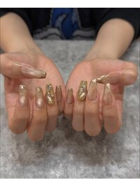 埋めつくしマグネットネイル