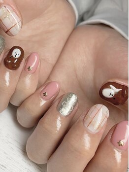 くまちゃんネイル