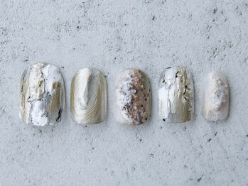 ルフトエーデ(LUFT Ode)/【Art 10】silver質感ネイル