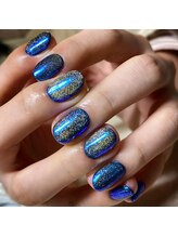 ネイルサロン 阡夜一夜/マグネットオーロラネイル