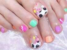 ミルキーウェイバイミーネイル 南堀江店(Milkyway by menail)/POPデザイン/フットネイル2025