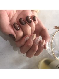 左右非対称ネイル☆