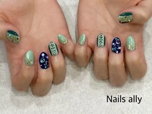 ネイルズアリー 立川店(Nails ally)/ブライダル×アナ雪×ドレス×冬