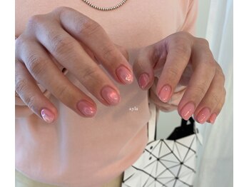 アイラ(ayla)/pink asymmetry nail