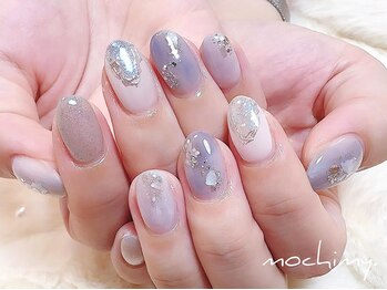 モチミィ(mochimy.)/*ブルーニュアンスネイル*