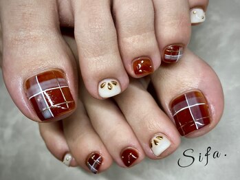 シファ(Sifa.)/秋冬フットネイル