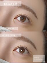 ウォーム(warm)/flat lash brown 140本
