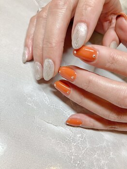 ゼロ アトリエ(ZERO Atelier)/ニュアンスネイルで春カラー♪