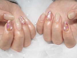 押し花ネイル