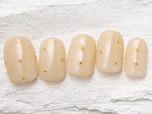 ネイルメゾン 渋谷店(NAIL MAISON)/ベージュシンプル¥5800