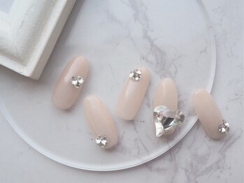 ネイル スパ ココプラス(Nail spa Cocoplus)/キラキラワンホンネイル¥9000