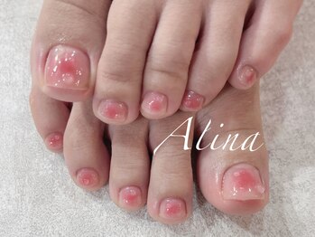 エリナネイルサロン池袋(Alina Nail Salon)/桃ネイル