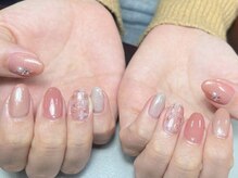 プロモート 岡山城下店(Promote)/コーラルツイードネイル【岡山】