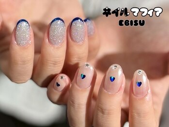 ネイルマフィア 恵比寿(NAIL MAFIA)の写真/《初回オフ無料＆2回目以降は１ヶ月以内オフ無料》フィルイン技術でモチの良いジェルを♪
