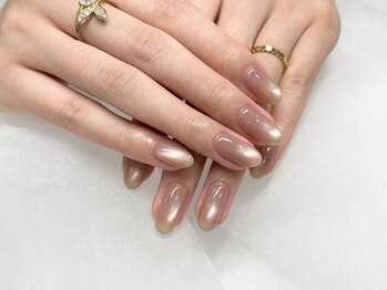 シ ベル 梅田茶屋町店 ネイル(Ci belle)/マグネットネイルワンカラー