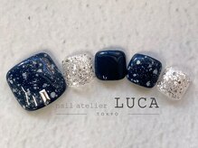 ネイルアトリエルカ(nail atelier LUCA)/W-440　ネイビースノーフット