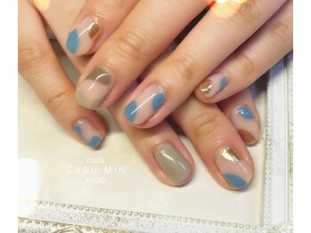ネイルズ カスミン(nails CASU-MIN)/オリジナルくすみカラーで♪