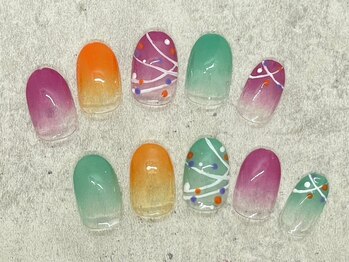 マベル(Ma belle)/7.8月デザイン　ヨーヨーネイル