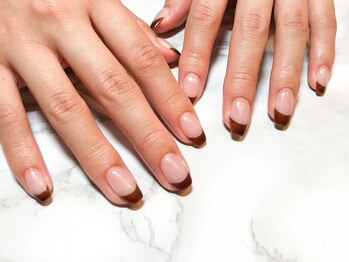 プルメリア(Plumeria)/【ハンド】秋カラーフレンチ