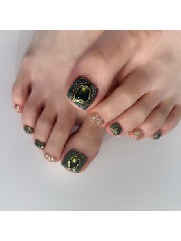 バタフライ 平塚店(Butterfly)の写真/足元からおしゃれを楽しみたい方へ♪夏にピッタリのキラキラデザインをご用意☆持ち込みアートも◎
