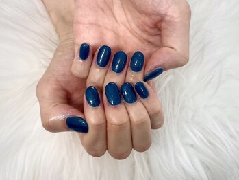 イマージュ(image)/ネイビーパールネイル☆SAYAKA