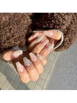 モアナ 光明池店(MOANA)/リボンネイル/韓国ネイル