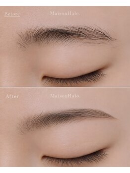 メゾンハロ(MaisonHalo.)の写真/【眉ひとつで、“今っぽさ”が完成する。】黄金比×理想に寄り添うオーダーメイド眉デザイン◎