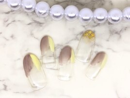 塗りかけネイル♪