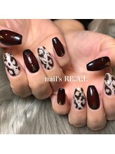 ネイルズリアル 倉敷(nail's RE.A.L)/レオパードネイル