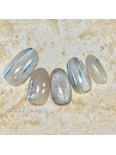 ネイルサロン クイル(QUILL)/１１月グレー（３）