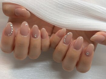 ホリーホック ネイル 仙台泉(HollyHock Nail)/ワンカラー×ストーン