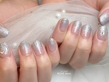 リッシュ ドゥ(RICHE deux)/ブルーラメグラ×ハートチェーン