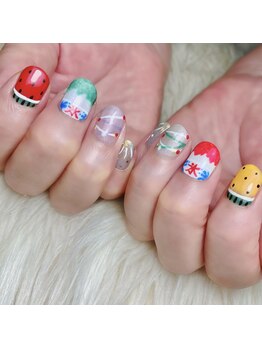 アオマリー(Aomalie)/お祭りネイル ¥16,720